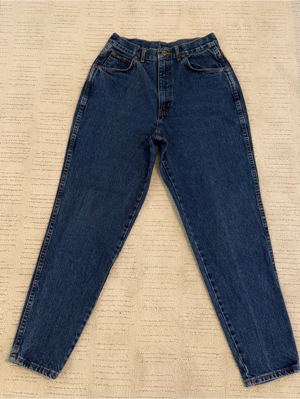 Vintage 80’s-90’s Chic High-Rise Dark Blue Mom Jeans. USA Made